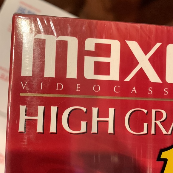 MAXWELL High Grade T-120 VHS blank cassette tape 246m set of 8 NEW - Picture 4 of 8